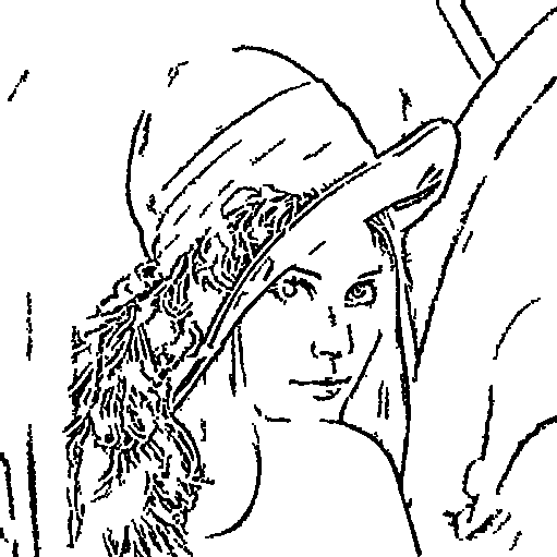 Line sketch generation with artifacts