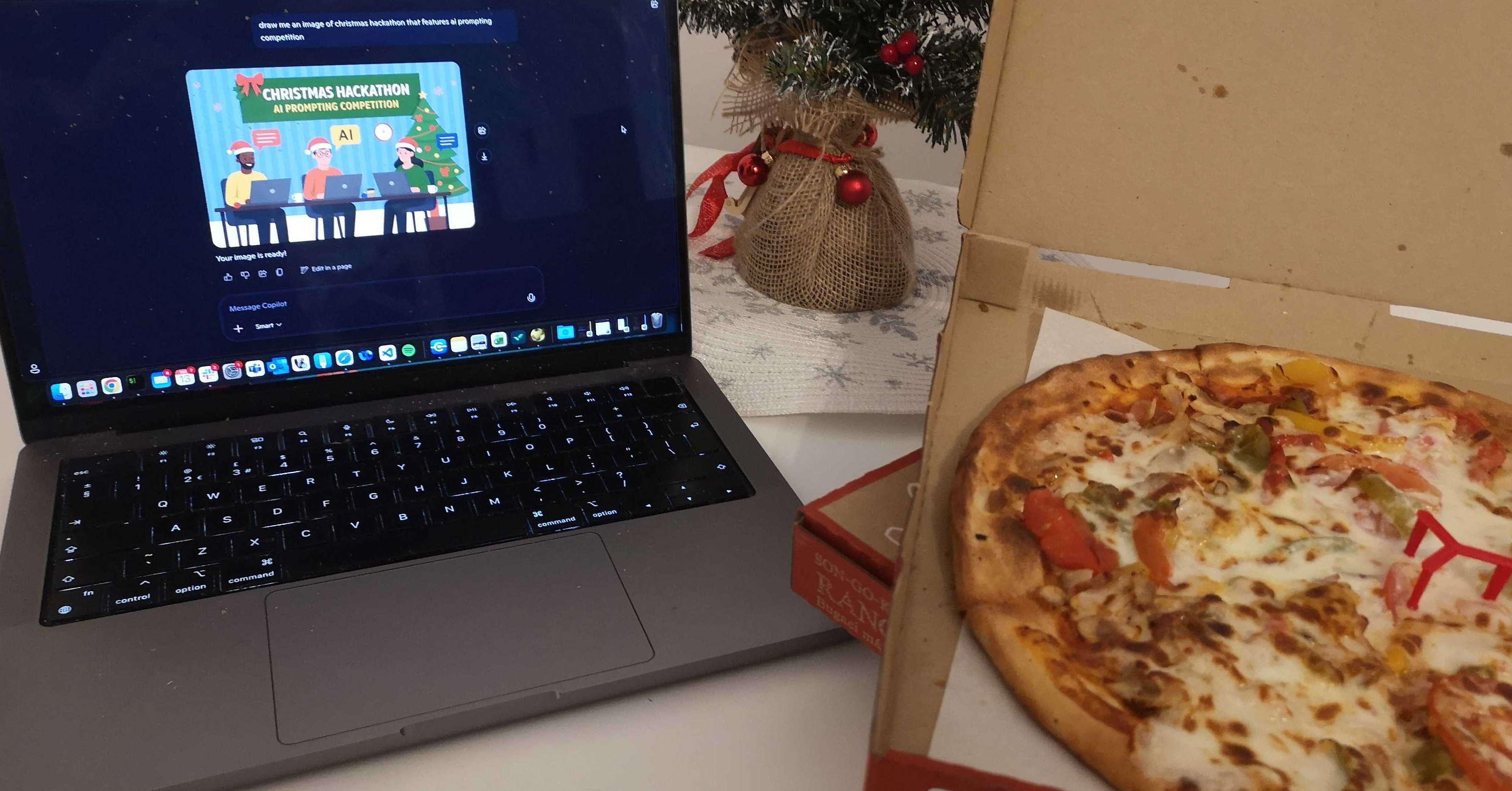 Would it be a hackathon without pizza?