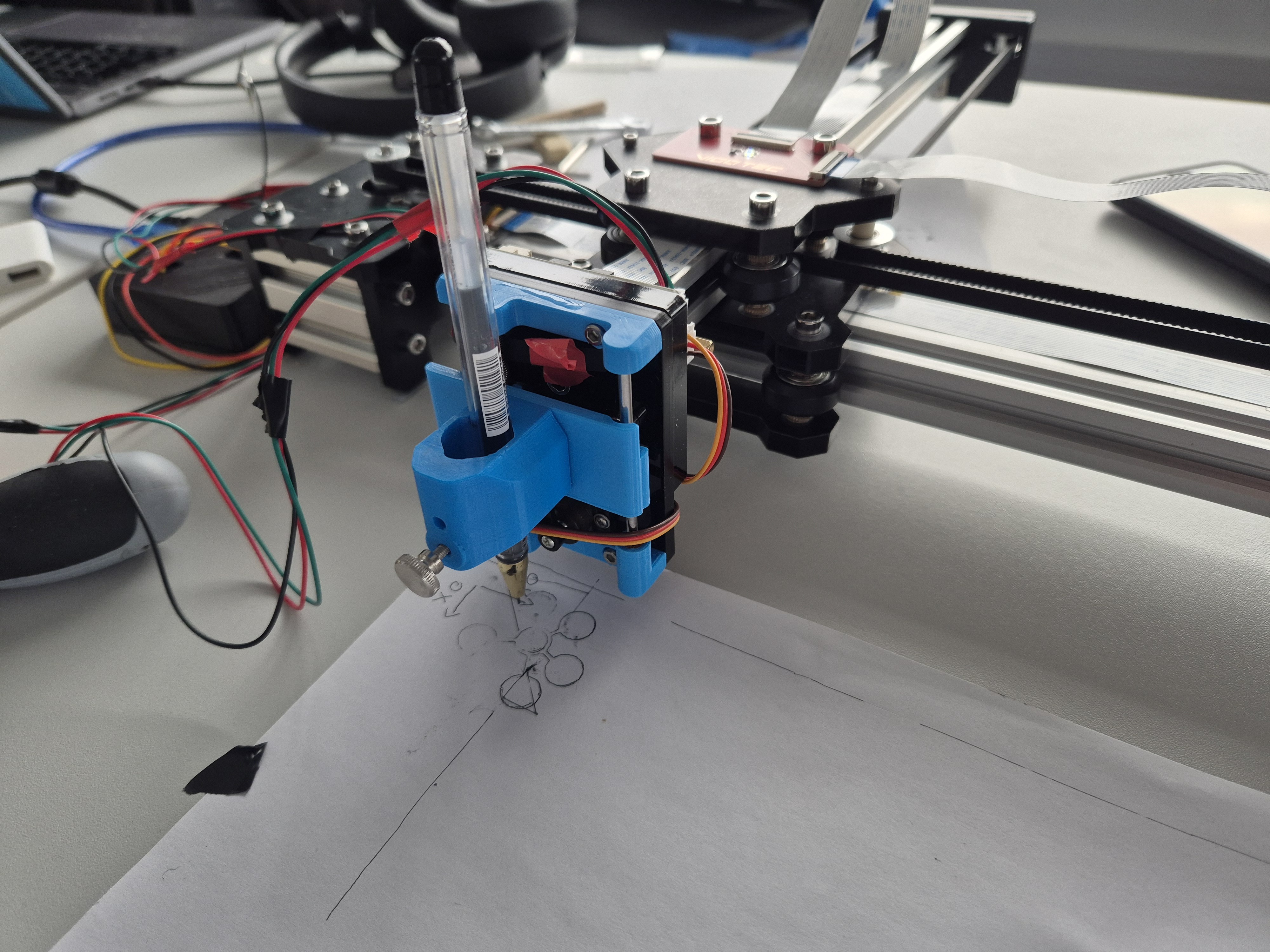 Working on the plotter setup